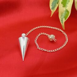 Pointed Brass Pendulum - Silver