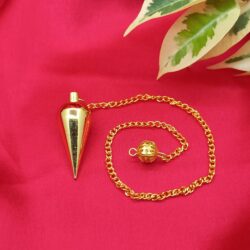 Round Pointed Brass Pendulum - Gold