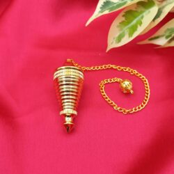 Gopura Shaped Brass Pendulum - Gold