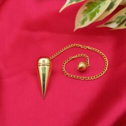 Dome Dowsing Brass Pendulum - Gold