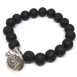 10 mm Lava stone bead bracelet