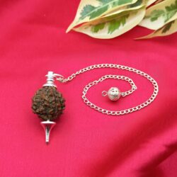 Rudraksh Brass Pendulum - Silver