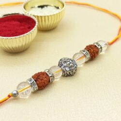 Spathik Rakhi with Rudraksh for Bhayya