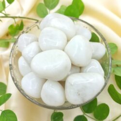 White agate Tumbles (100 Grams)
