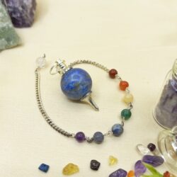 Lapis Lazuri Healing Round Crystal Pendulum