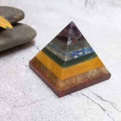7 Chakra Pyramid - 2 inch