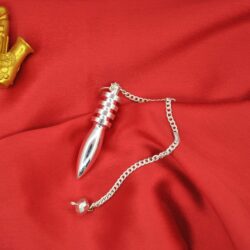 Egyptian Brass Pendulum with Discs - Silver