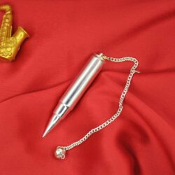 Long Bullet Brass Pendulum - Silver