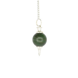 Crystal Round Ball Pendulum (Green Jade)